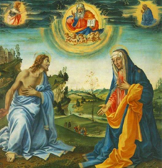 Fra Filippo Lippi The Intervention of Christ and Mary France oil painting art